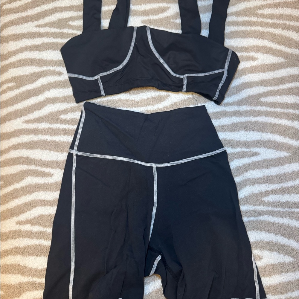 WeWoreWhat Black Activewear Set
